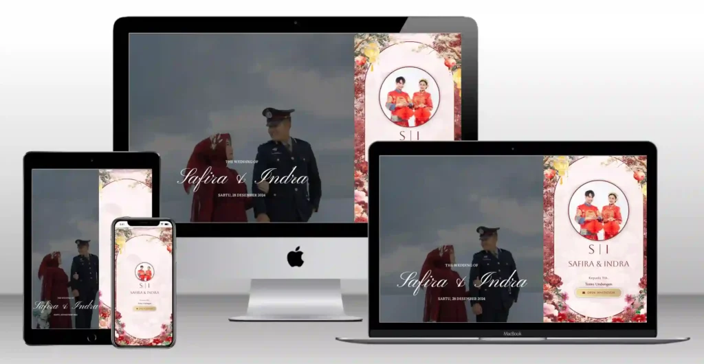 Undangan Digital Pernikahan Chinese di Banda Aceh, desain wedding invitation aesthetic
