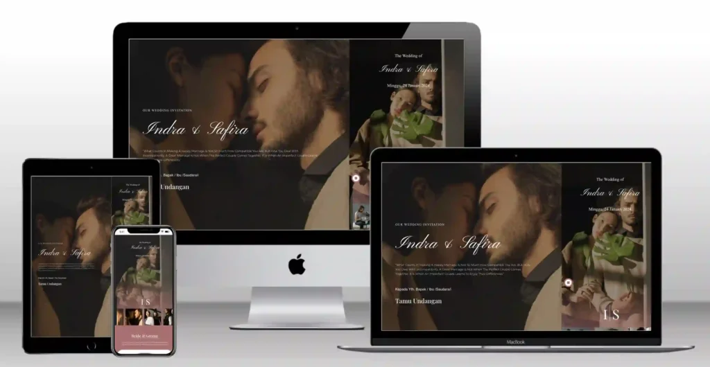 Cara Membuat Undangan Digital Tanpa Ribet, desain undangan wedding modern