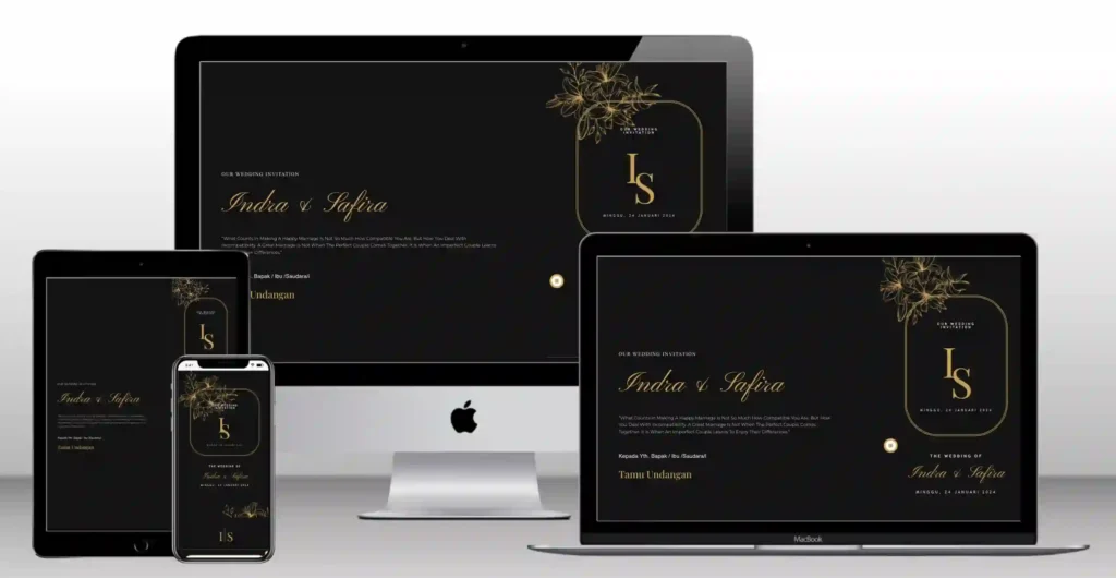 Contoh undangan digital pernikahan, template undangan nikah kekinian